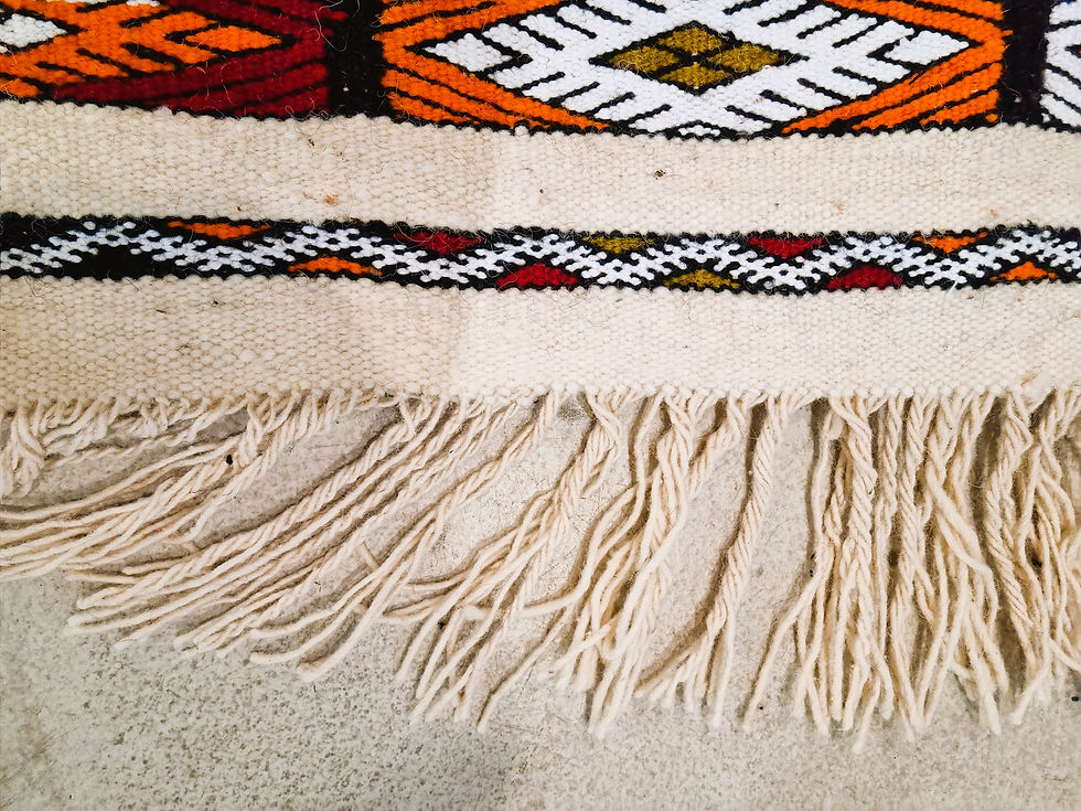 Miniature : Tapis Aït Yadîn "pointes vert  bronze" P.M.