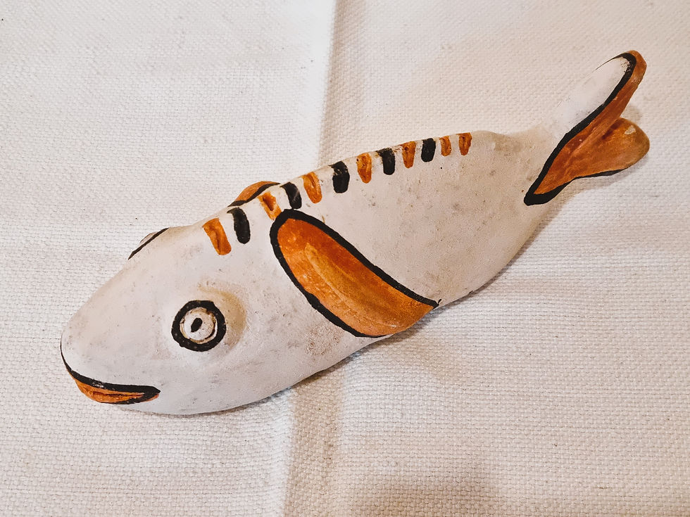 Figurine en terre cuite "Poisson"
