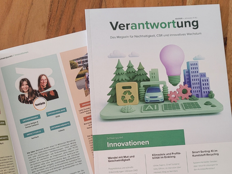 Svenja Gallasch und Carina Seliger mit femCycle im Print-Magazin Verantwortung vom F.A.Z. Institut