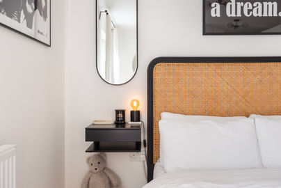 Bright double bedroom photographed for Bristol property marketing