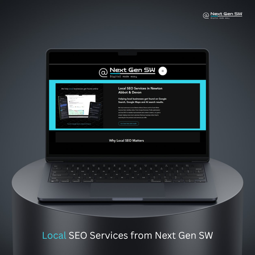 Screenshot of Local SEO service page by Next Gen SW