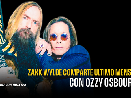 ZAKK WYLDE COMPARTIÓ ÚLTIMO MENSAJE DE TEXTO ENVIADO POR OZZY