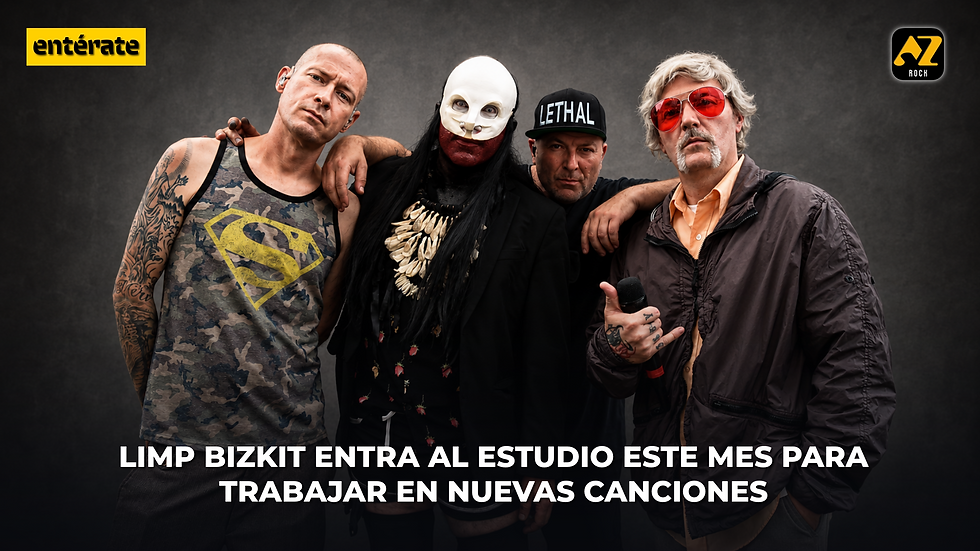 LIMP BIZKIT RESERVA TIEMPO DE ESTUDIO EN AGOSTO PARA TRABAJAR EN NUEVA MÚSICA