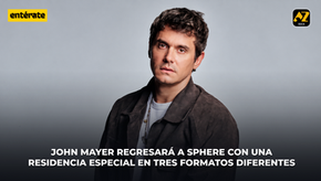 JOHN MAYER ANUNCIA RESIDENCIA EN SPHERE PARA ABRIL DE 2027