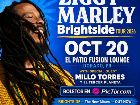 ZIGGY MARLEY LLEGA A PUERTO RICO CON SU BRIGHTSIDE TOUR 2026