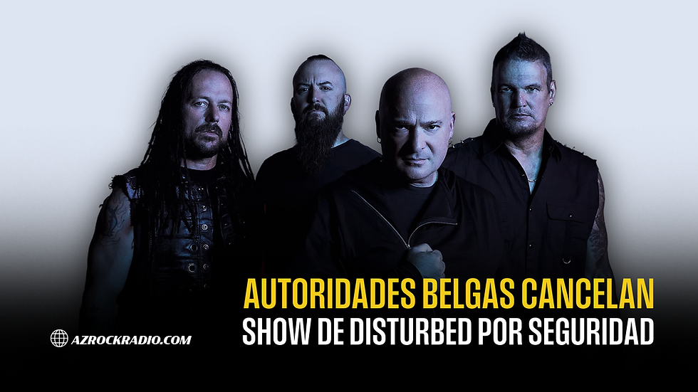 CANCELAN CONCIERTO DE DISTURBED EN BÉLGICA POR MOTIVOS DE SEGURIDAD