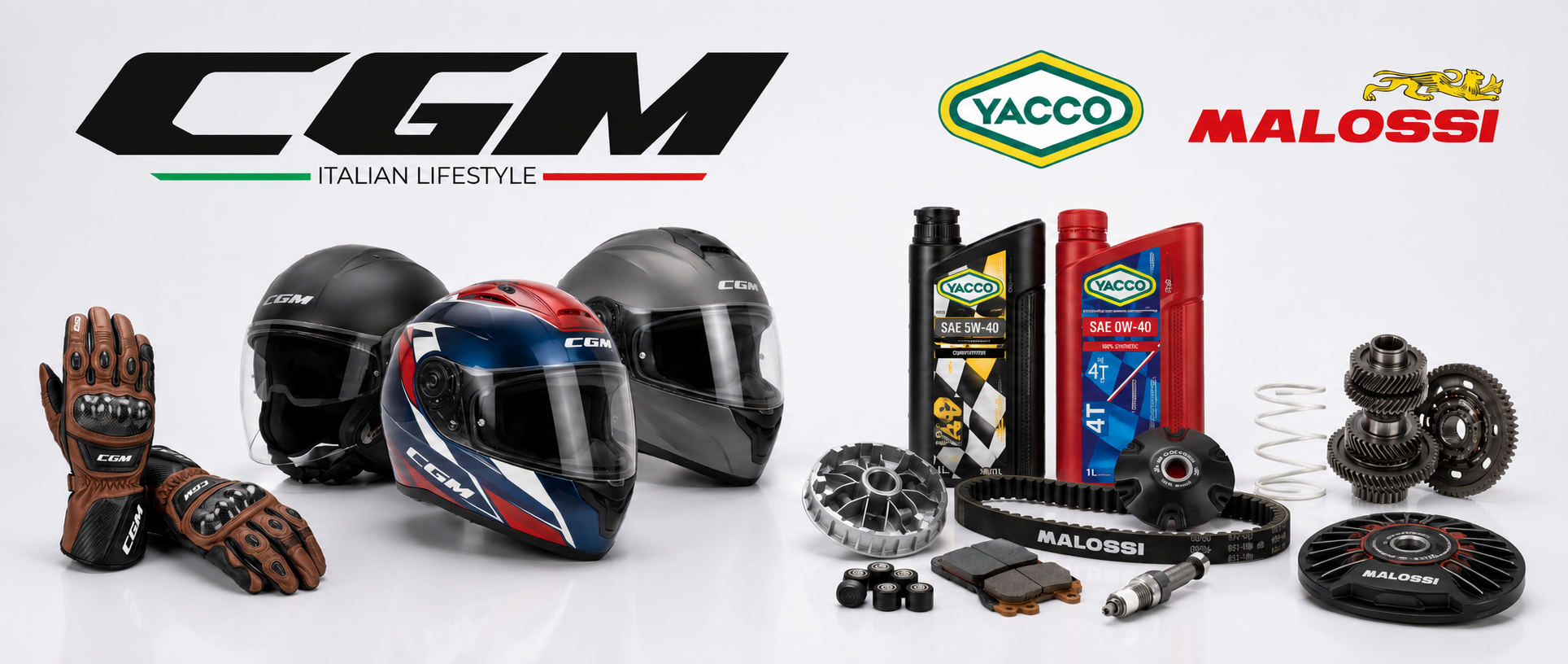 Casques, accessoires et produits d'entretien disponibles chez Eugène Moto
