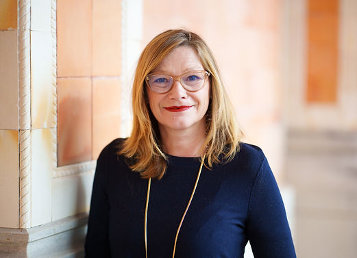 Foto in blauem Kleid