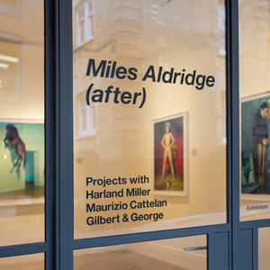 Exhibition graphics for Miles Aldridge, Lyndsey Ingram, London 2018