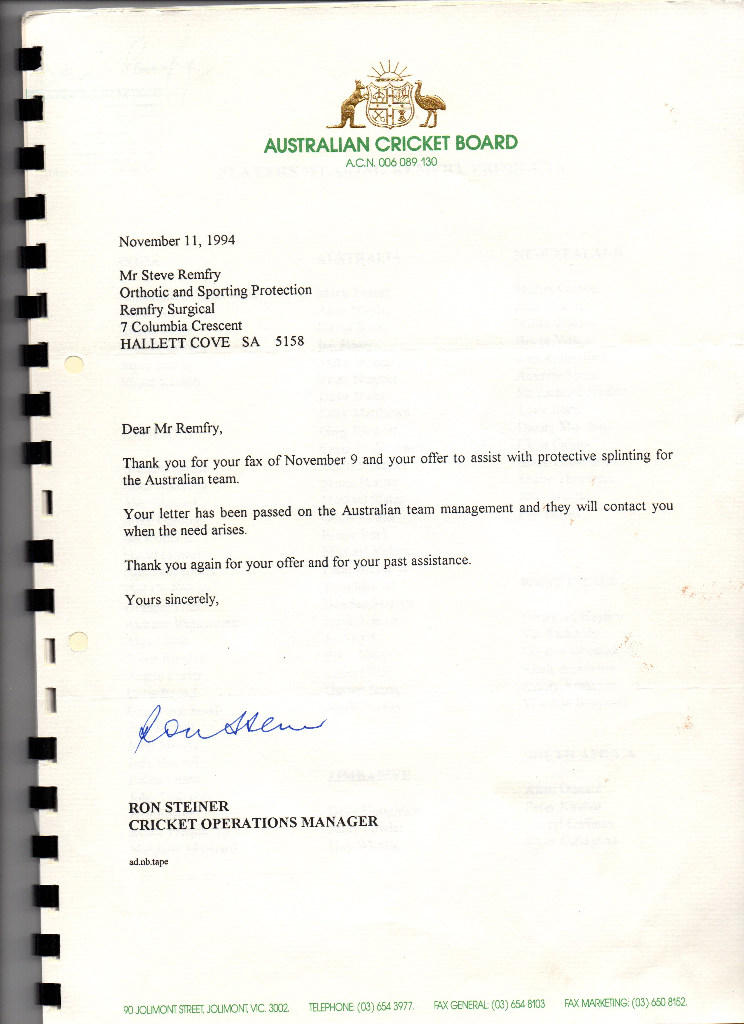 Australian Cricket Board