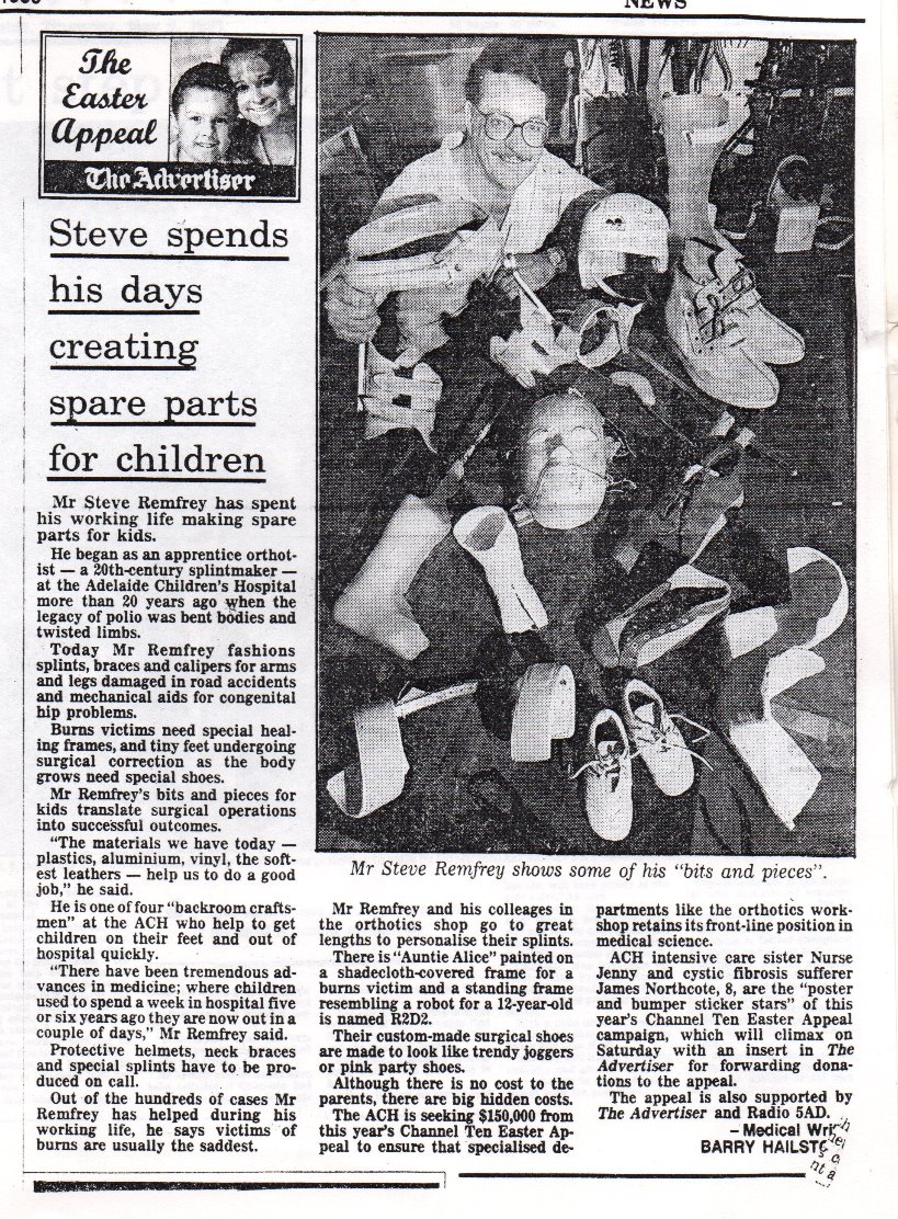 Article about Steve Remfry