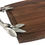 Thumbnail: Walnut and Pewter arched Serving Tray 9" * 12" * 3/4"