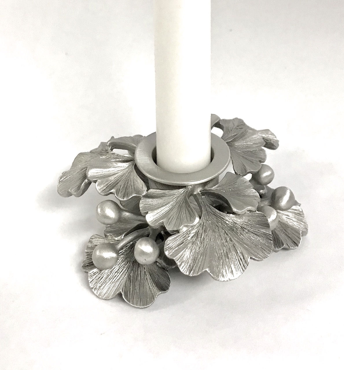Ginkgo Leaf Candlestick Holder