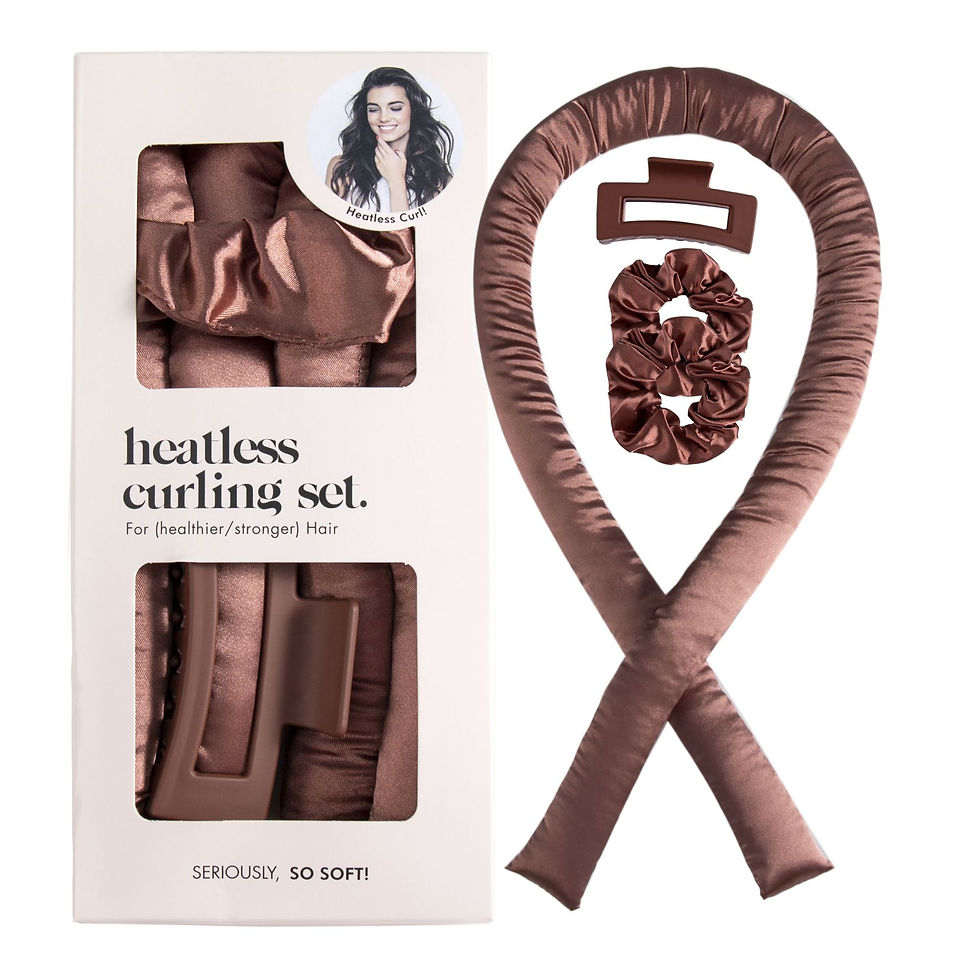 Thumbnail: Heatless Hair Curling Set with Clips