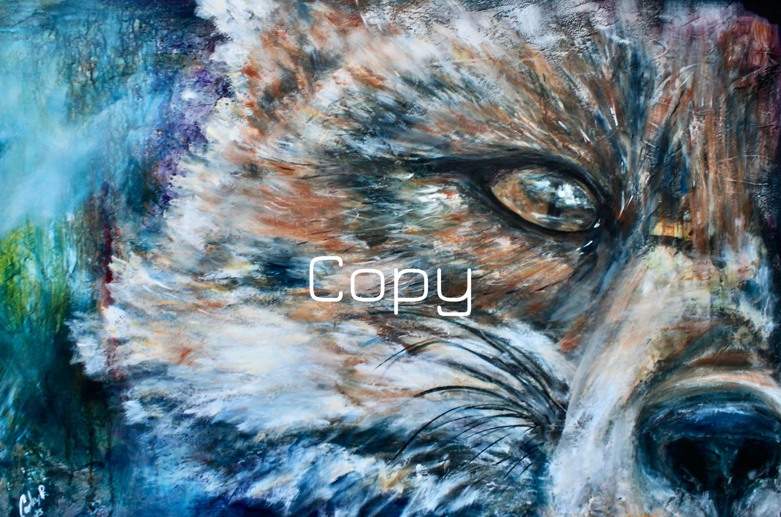 "Foxey" 24" x 30" Custom Artwork- please email for inquiries