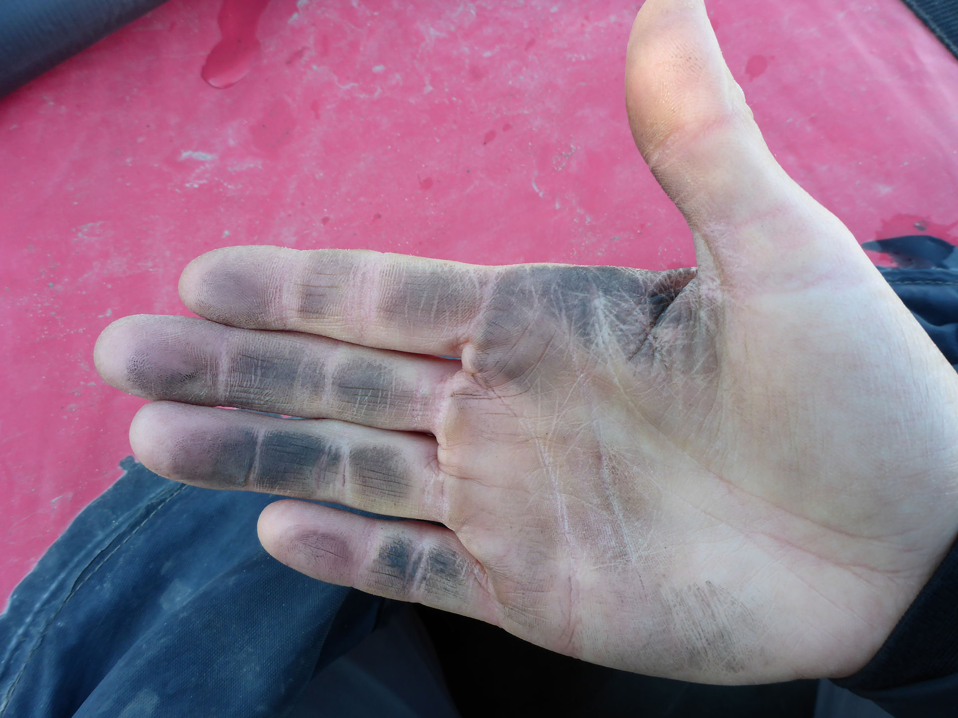 Very dirty hands