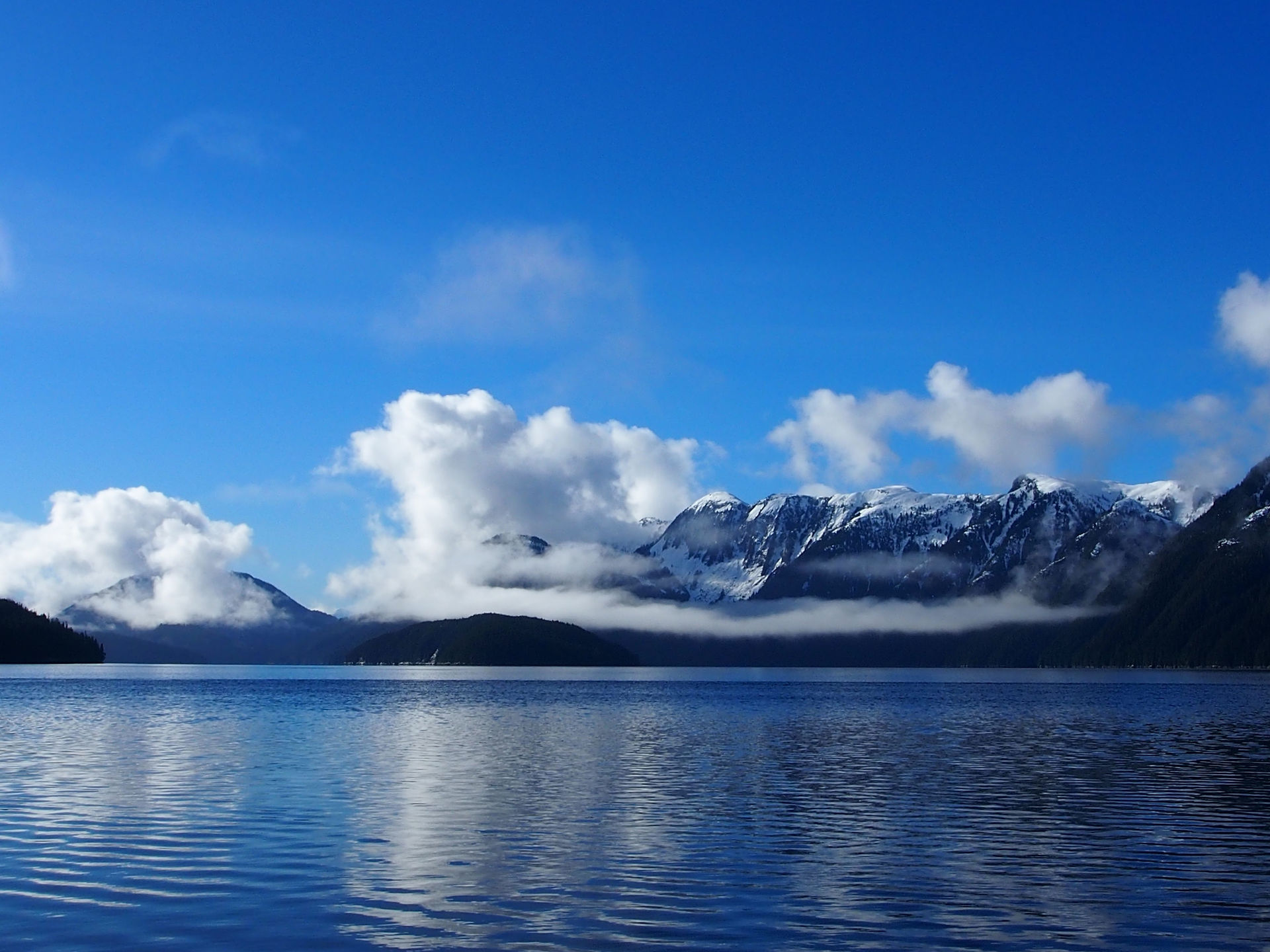View of the mountain on Douglas Channel