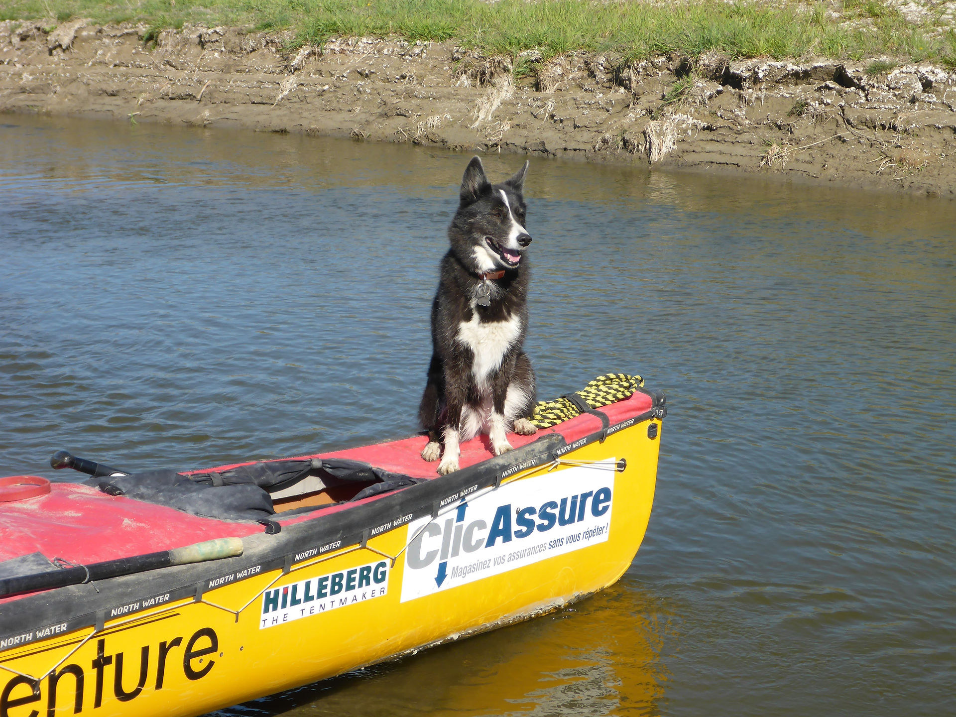 Jasmine was really really looking forward every morning to go on the canoe.