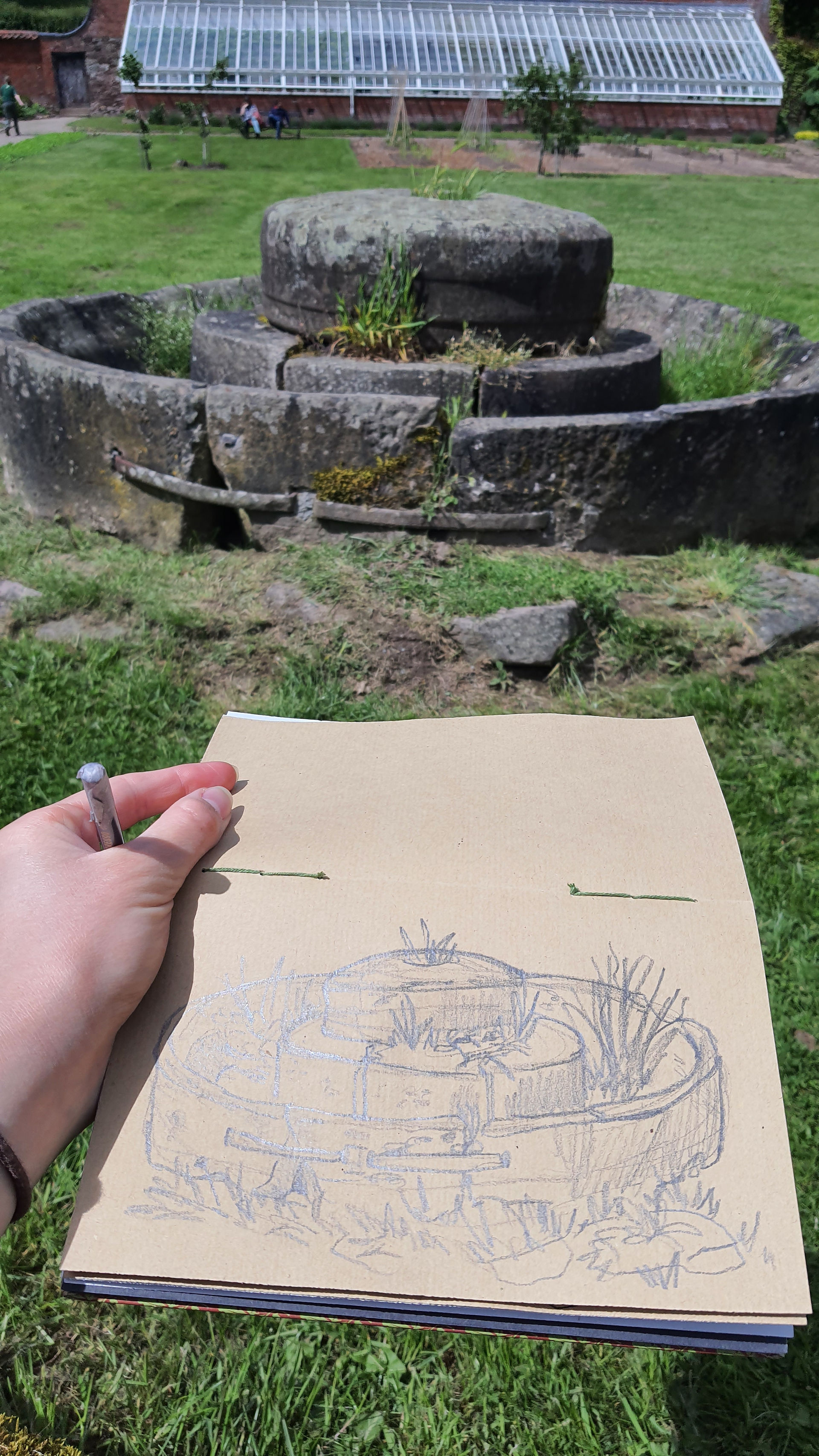 plein-air sketchbook sketch