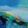 Abstract painting Endless Moments 3by mixed media artist Magdalena Morey
