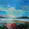 Abstract painting Along the Estuary 7by mixed media artist Magdalena Morey