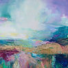 Abstract painting Coastal Walk 2by mixed media artist Magdalena Morey