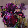 Abstract painting Compliments to Irisby mixed media artist Magdalena Morey