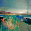 Abstract painting Despite the Weather 2by mixed media artist Magdalena Morey