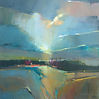 Abstract painting Illuminationby mixed media artist Magdalena Morey