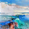Abstract painting Moments 4by mixed media artist Magdalena Morey