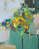 Abstract painting Sunflowers 2 (100x81cm)by mixed media artist Magdalena Morey