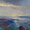 Abstract painting Calm Water 2by mixed media artist Magdalena Morey