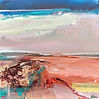 Abstract painting Tideline 8by mixed media artist Magdalena Morey