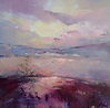 Abstract painting Calm Water 1by mixed media artist Magdalena Morey