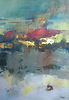 Abstract painting Riseby mixed media artist Magdalena Morey