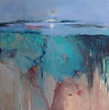 Abstract painting From the Distance 3by mixed media artist Magdalena Morey