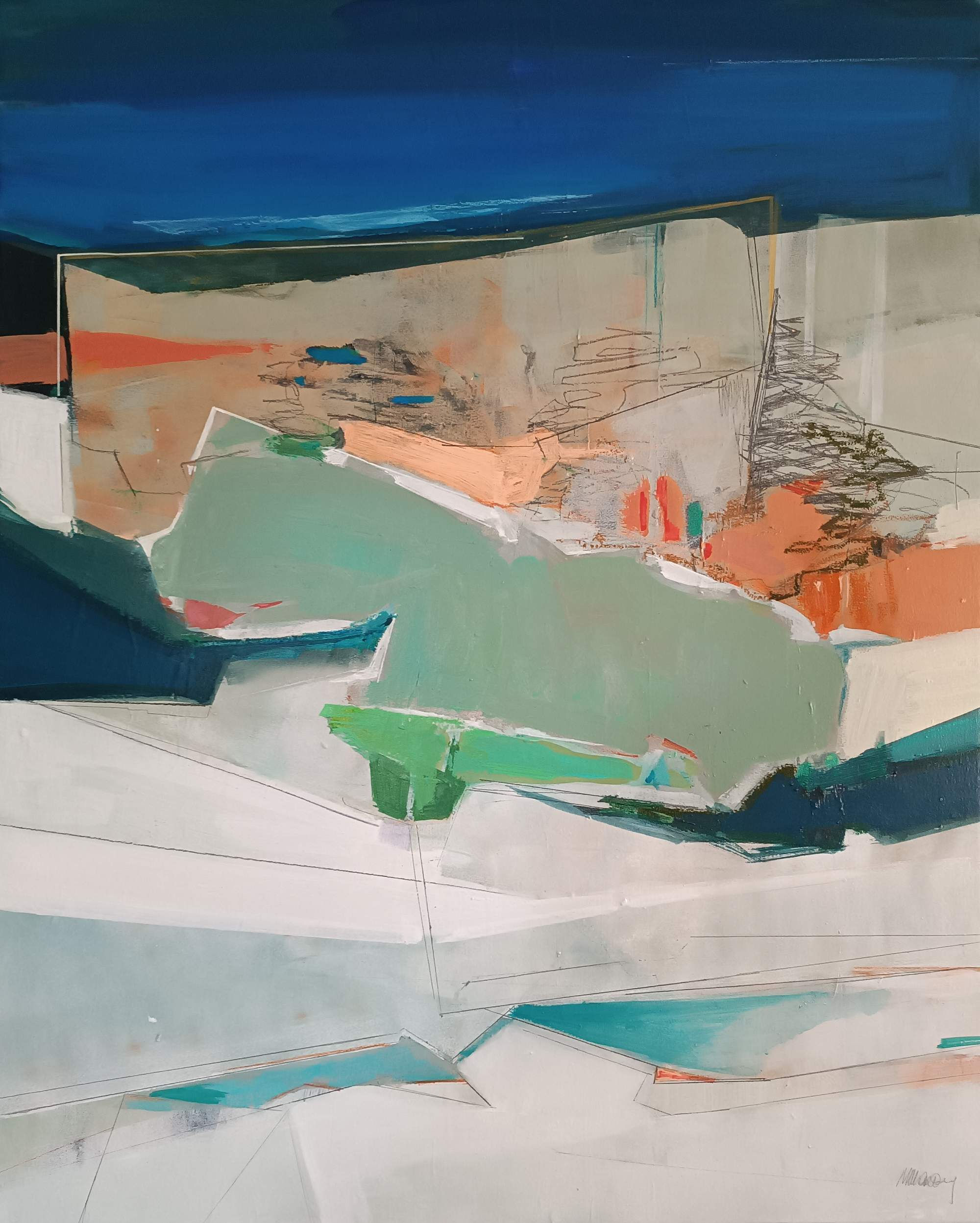 Fragments of a Coastal Path (65x81cm)