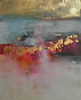 Abstract painting Blushby mixed media artist Magdalena Morey
