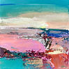Abstract painting Tideline 6by mixed media artist Magdalena Morey