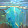 Abstract painting A Sense of Perspective 3by mixed media artist Magdalena Morey