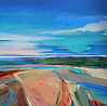 Abstract painting Nadir Of The Tide 2 (70x70cm)by mixed media artist Magdalena Morey