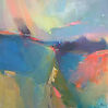 Abstract painting Within Reach 3by mixed media artist Magdalena Morey
