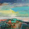 Abstract painting Stop and Wonder 2by mixed media artist Magdalena Morey
