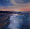 Abstract painting Summer Evenings 2by mixed media artist Magdalena Morey