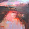 Abstract painting From the Distance2by mixed media artist Magdalena Morey