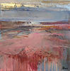 Abstract painting Summer Storms 3by mixed media artist Magdalena Morey
