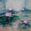 Abstract painting On the Surface 6by mixed media artist Magdalena Morey