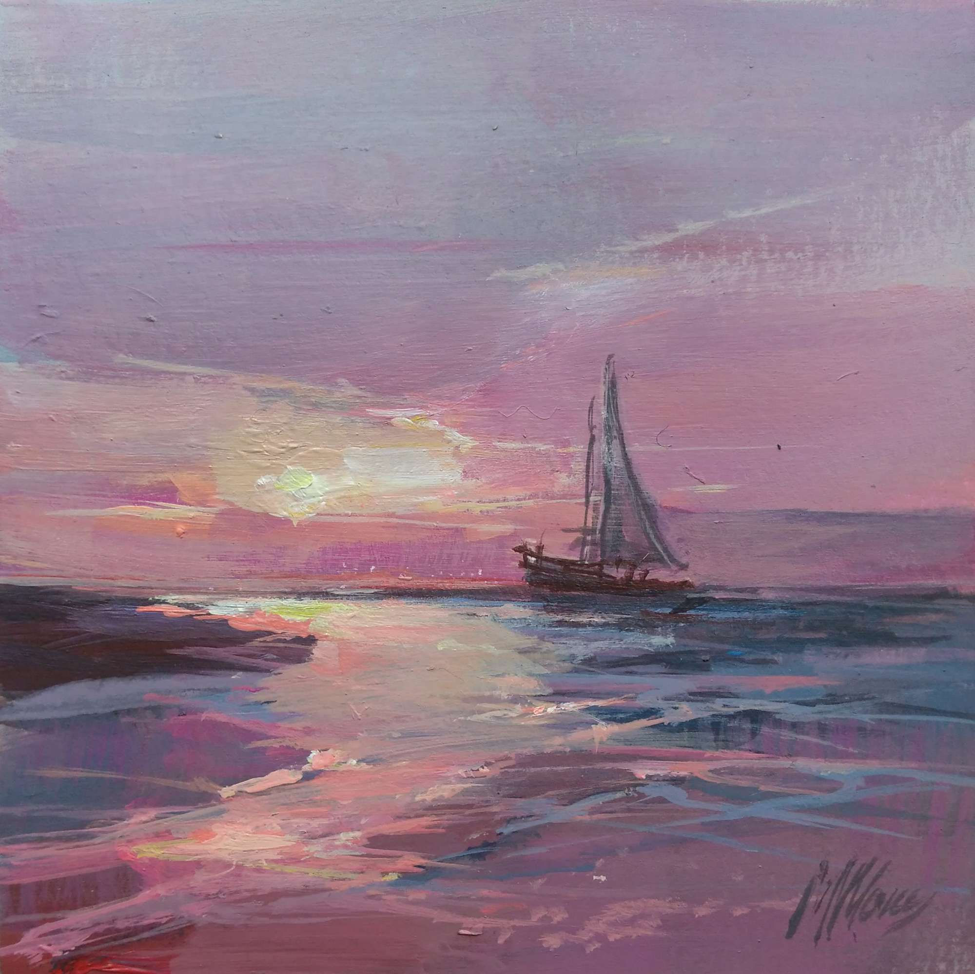 Summer Evenings 31 (12x12cm)