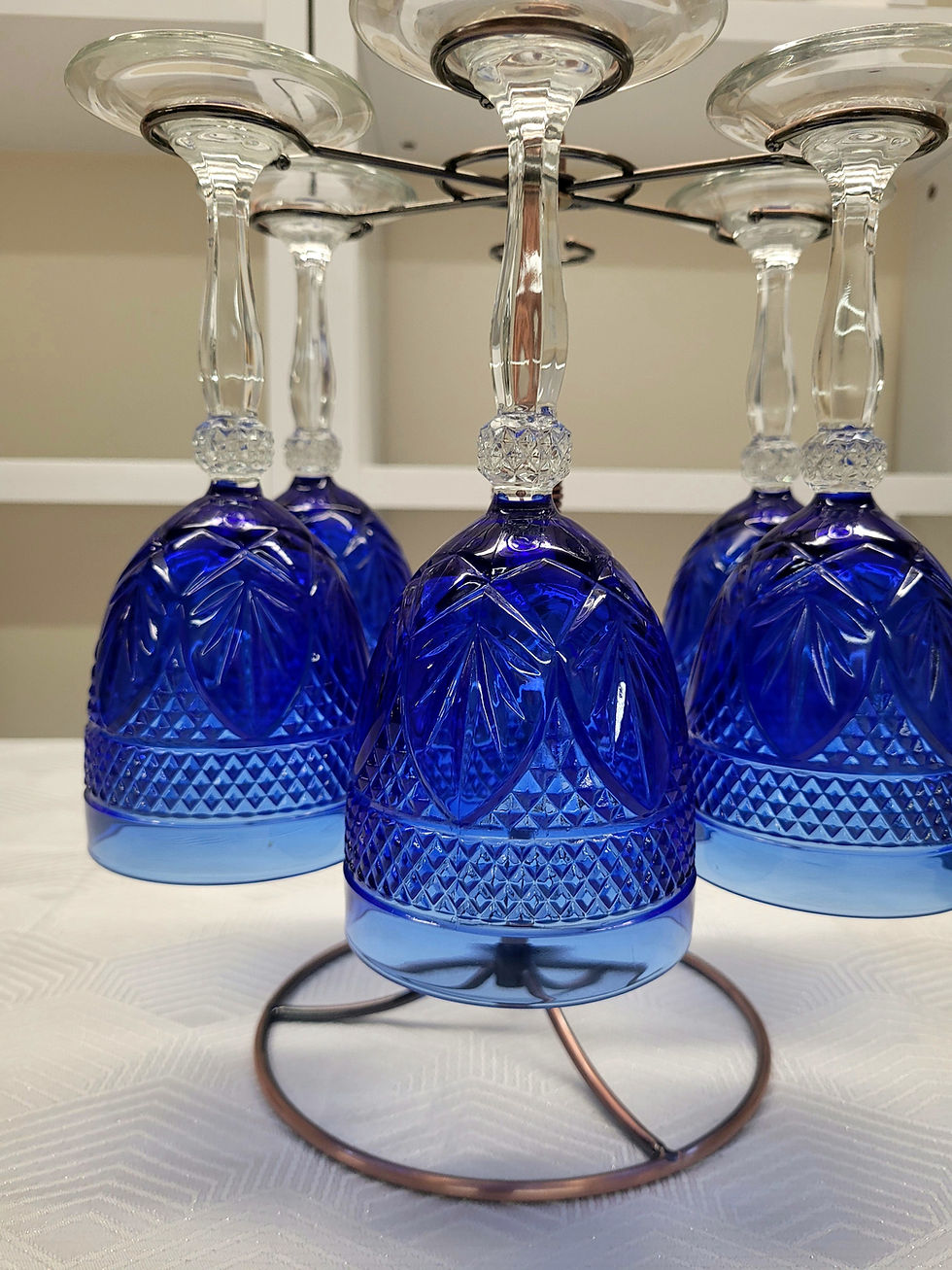 Cristal D'Arques Duran Blue Sapphire Goblet