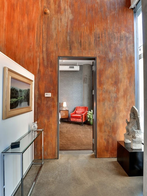 Rusted Iron Effect Interior Wall